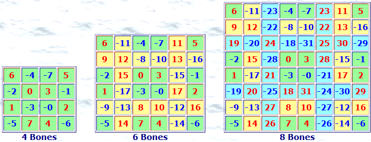 Order 4, 6, 8 bones